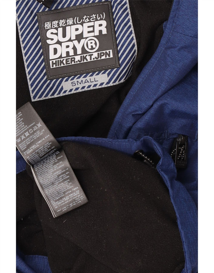 Jachetă de vânt cu glugă Superdry pentru bărbați UK 36 Poliester bleumarin mic