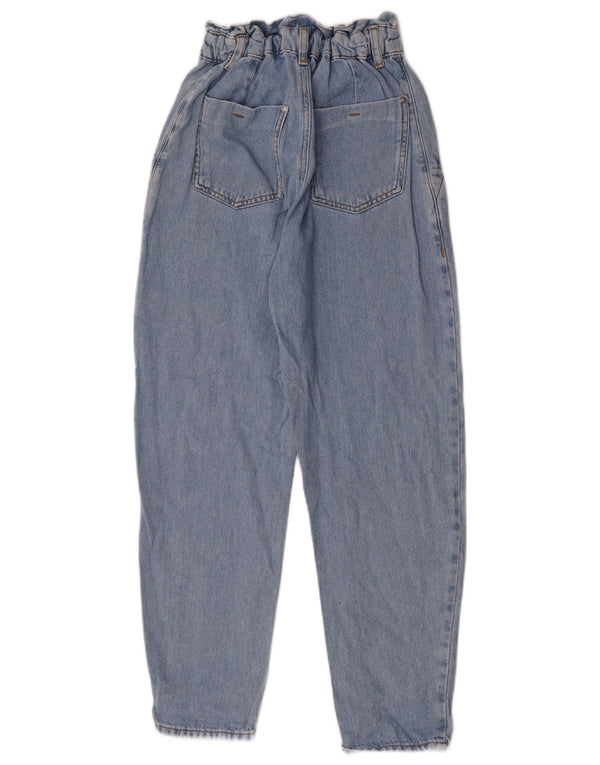 Blugi conici pentru femei cu talie înaltă Zara EU 32 2XS L22 L26 Bumbac albastru