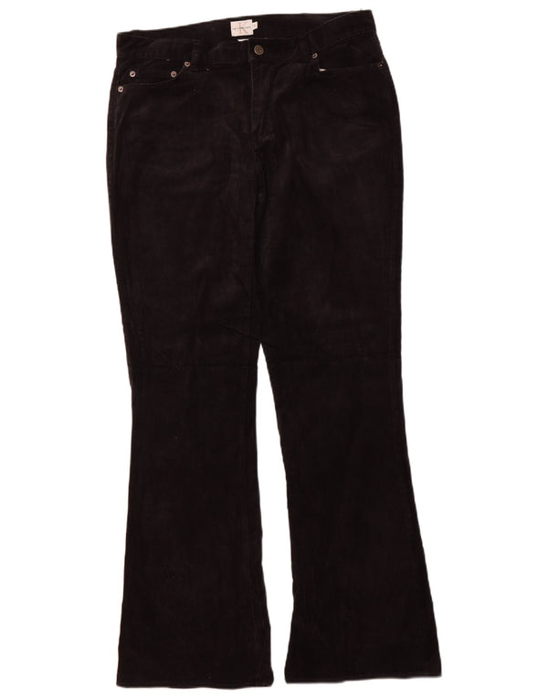 Pantaloni Calvin Klein pentru femei din velur, US 13 Large W34 L32, bumbac negru