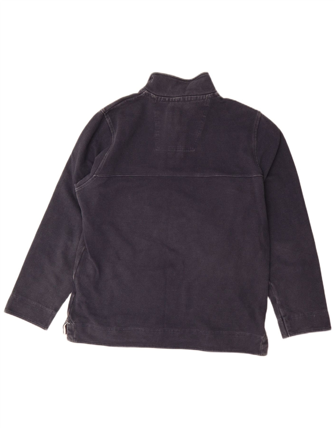 Crew Clothing Hanorac pentru bărbați, cu fermoar, cu gât, pulover, mediu, bleumarin, bumbac