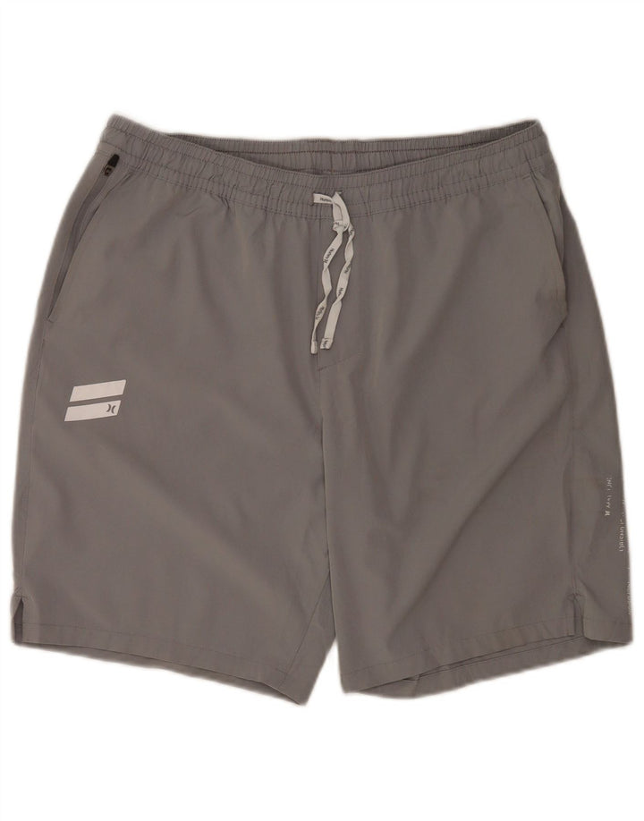 Pantaloni scurți de înot Hurley pentru bărbați, mari, gri, poliester
