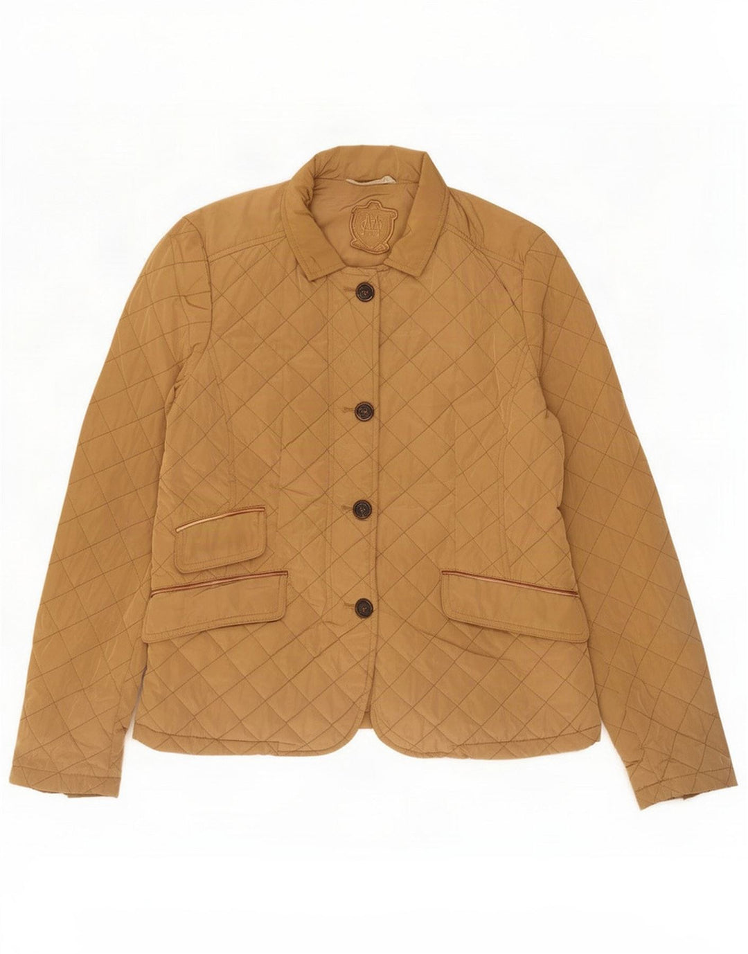 Massimo Dutti Jachetă matlasată pentru femei UK 14 Large Beige Poliester