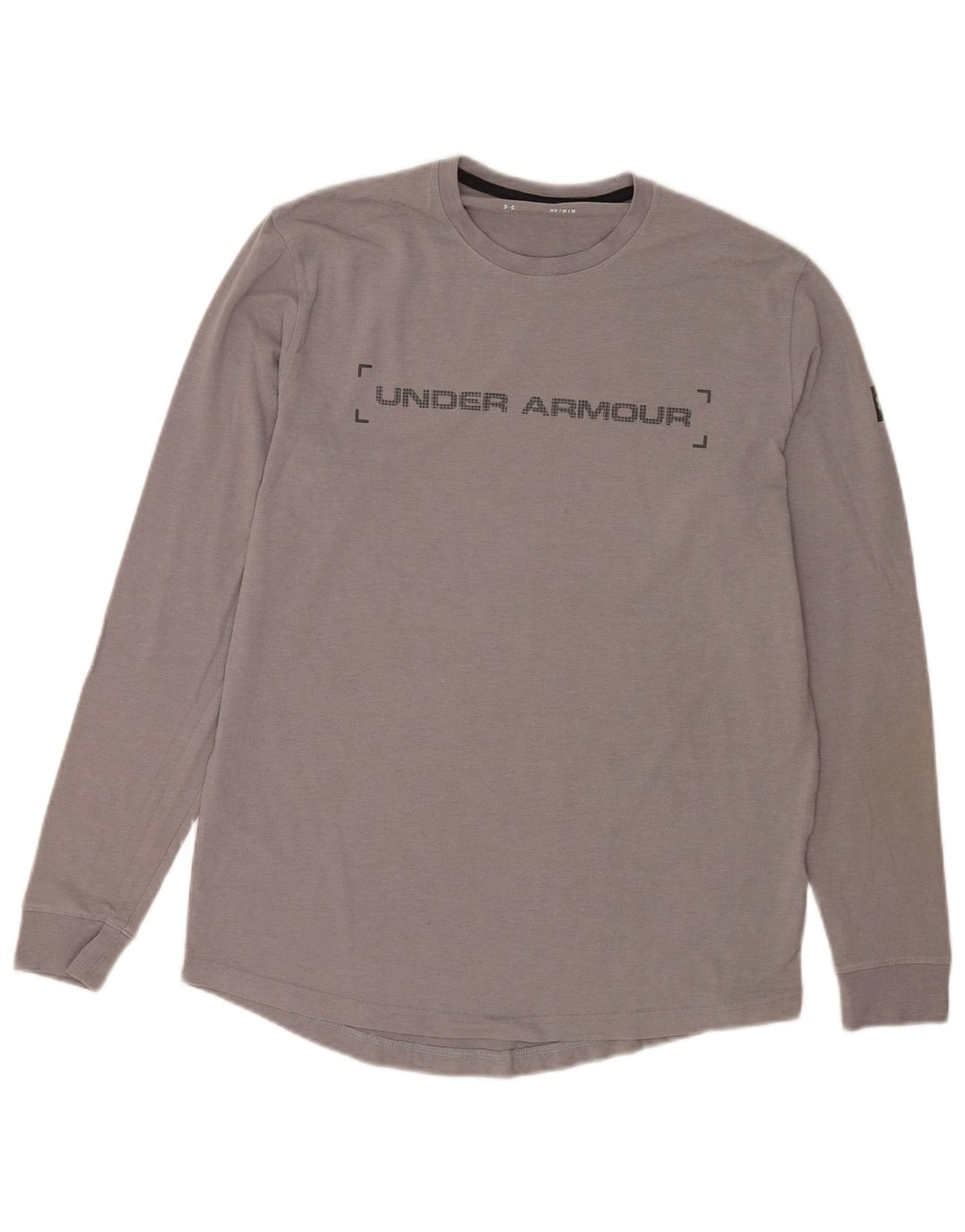 Top grafic pentru bărbați Under Armour cu mânecă lungă, gri mediu