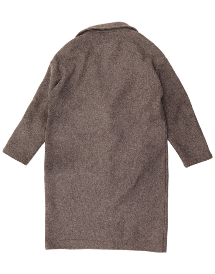 Topshop pardesiu supradimensionat pentru femei UK 10 mic, gri cu pete acrilice
