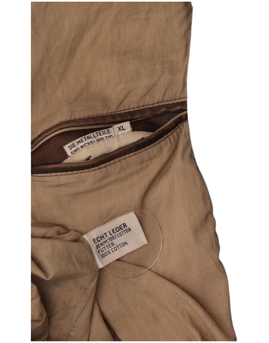 Jachetă din piele vintage pentru bărbați, UK 42 XL, maro, mozaic