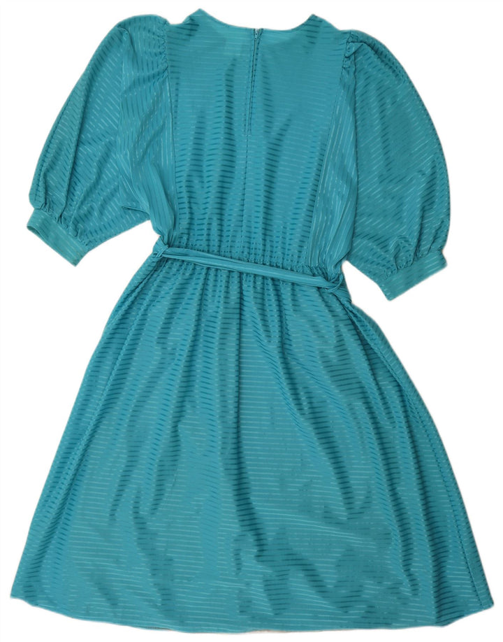 Rochie de damă vintage în formă de A EU 38 Poliester cu dungi albastre medii