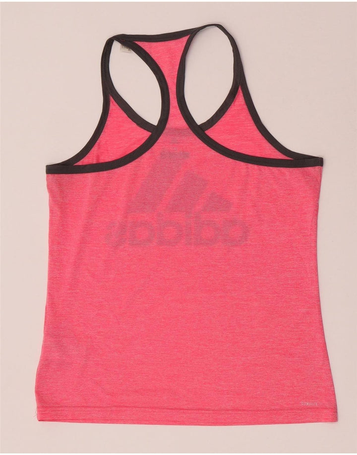 Adidas Climacool Graphic Vest Top pentru femei Marea Britanie 12/14 Poliester Roz Mediu