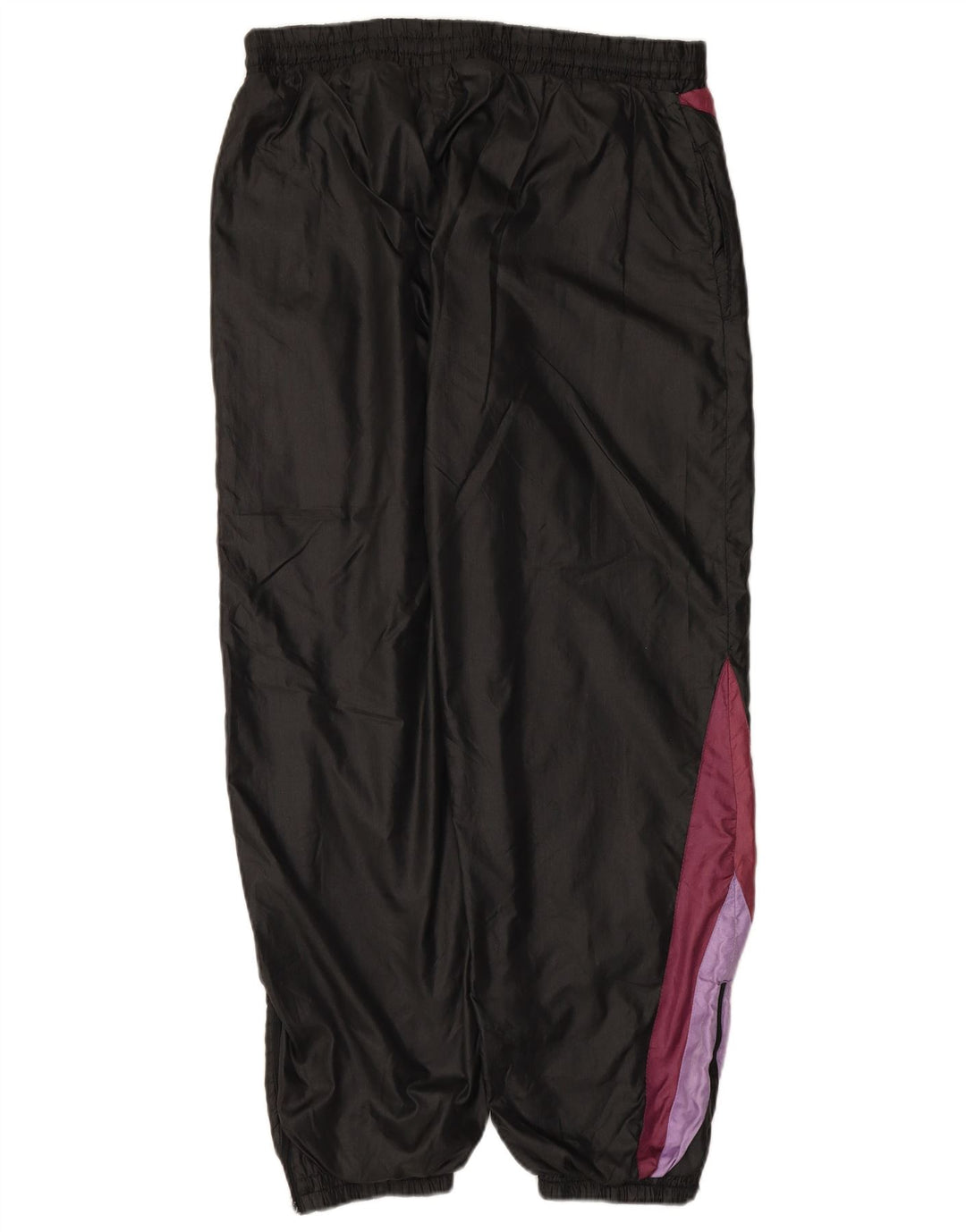 VINTAGE Pantaloni de trening pentru bărbați Pantaloni de jogging, mari, negru, color block