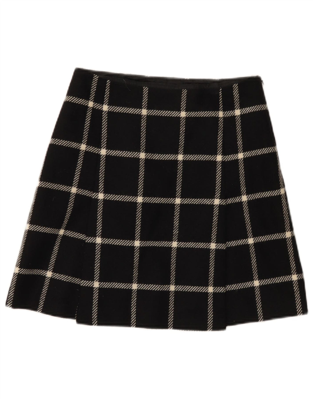 Fusta mini pentru femei HOBBS UK 8 Small W26 Black Check Wool