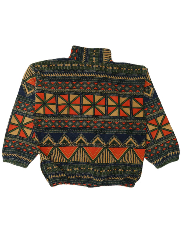 Jachetă din lână pentru bărbați VINTAGE UK 42 XL Poliester geometric multicolor