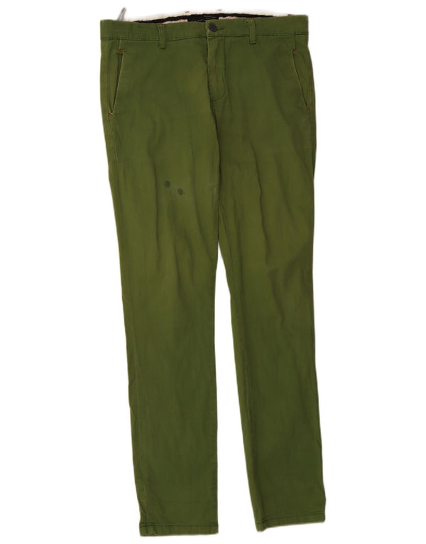 Pantaloni chino pentru bărbați Zara Slim Fit EU 40 Mediu L34 L34 Verde
