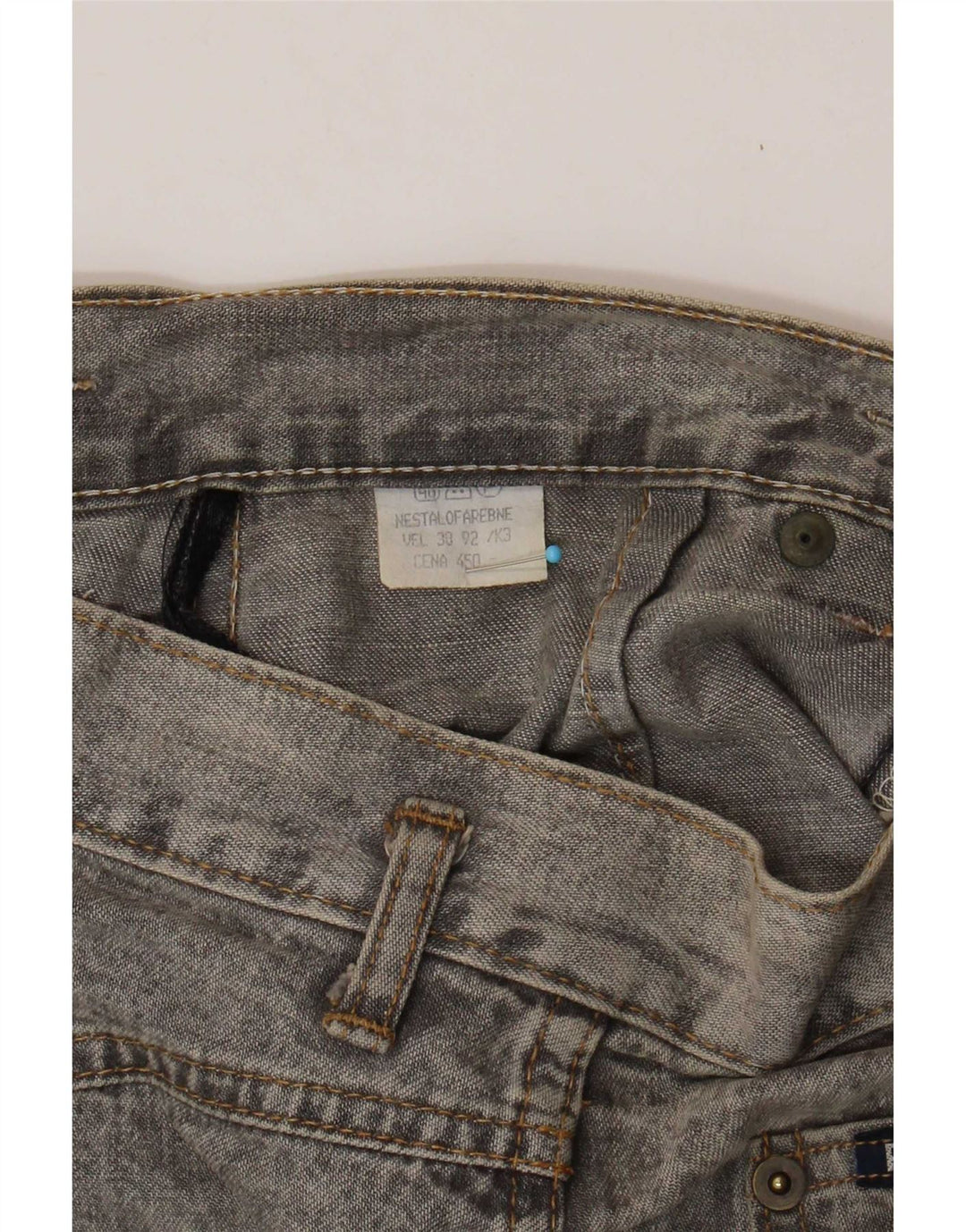 Fusta de blugi vintage pentru femei W28 gri mediu