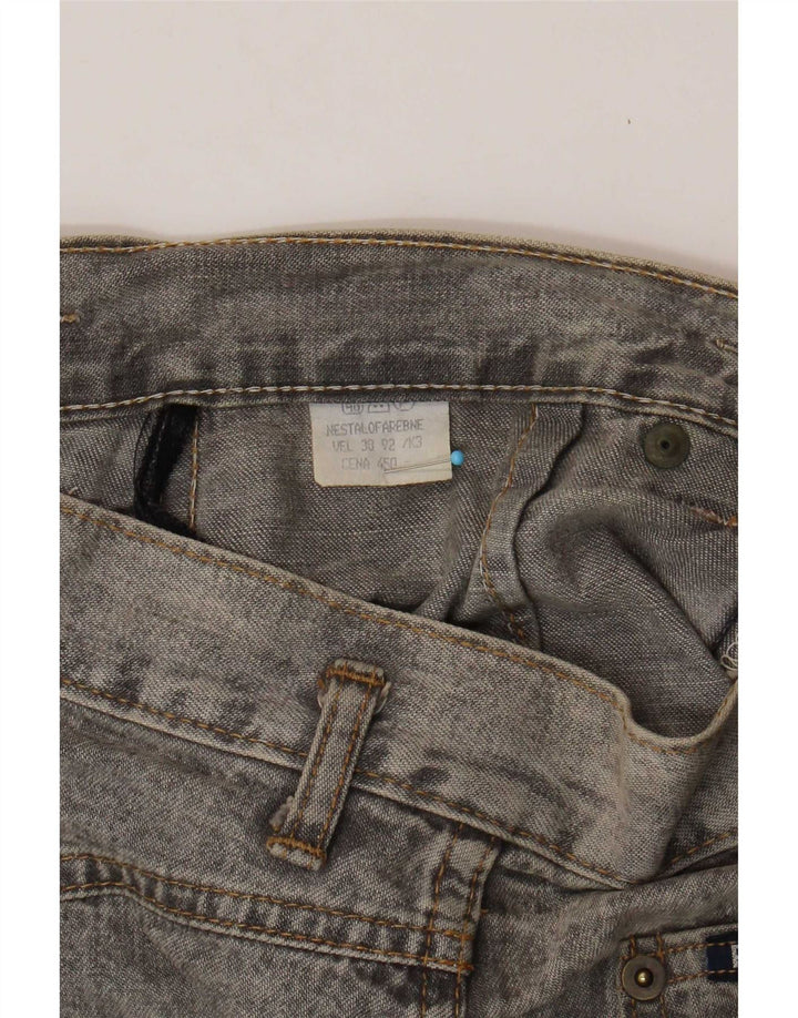Fusta de blugi vintage pentru femei W28 gri mediu