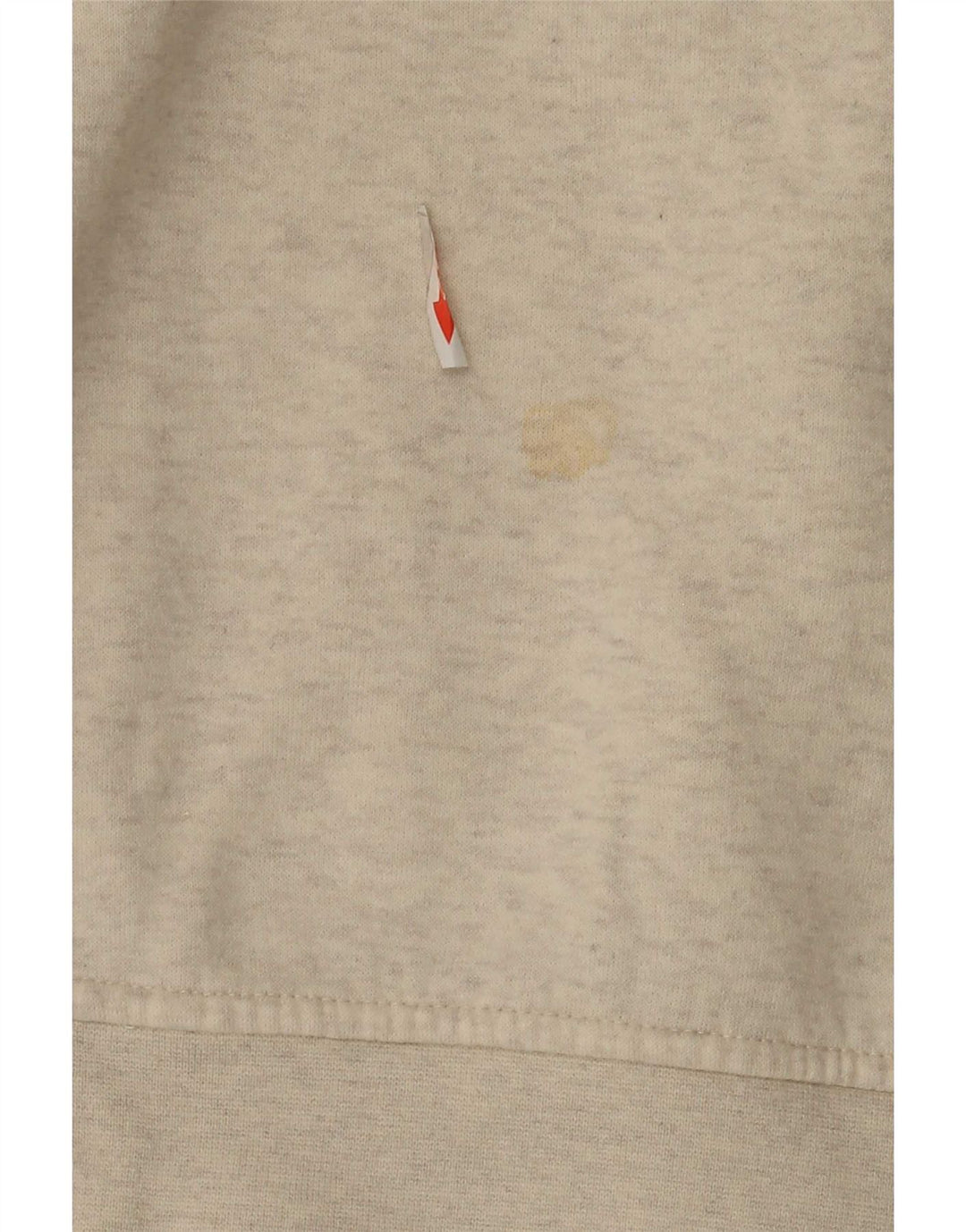 Pulover pentru bărbați Orvis, cu fermoar, cu gât, 2XL, bumbac alb cu pete
