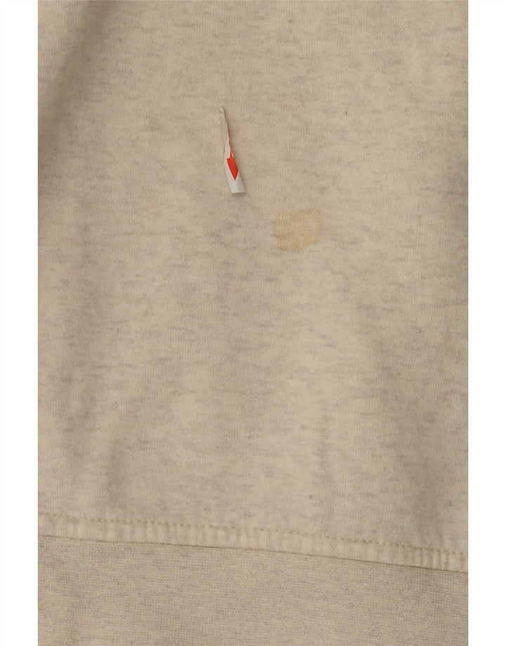 Pulover pentru bărbați Orvis, cu fermoar, cu gât, 2XL, bumbac alb cu pete