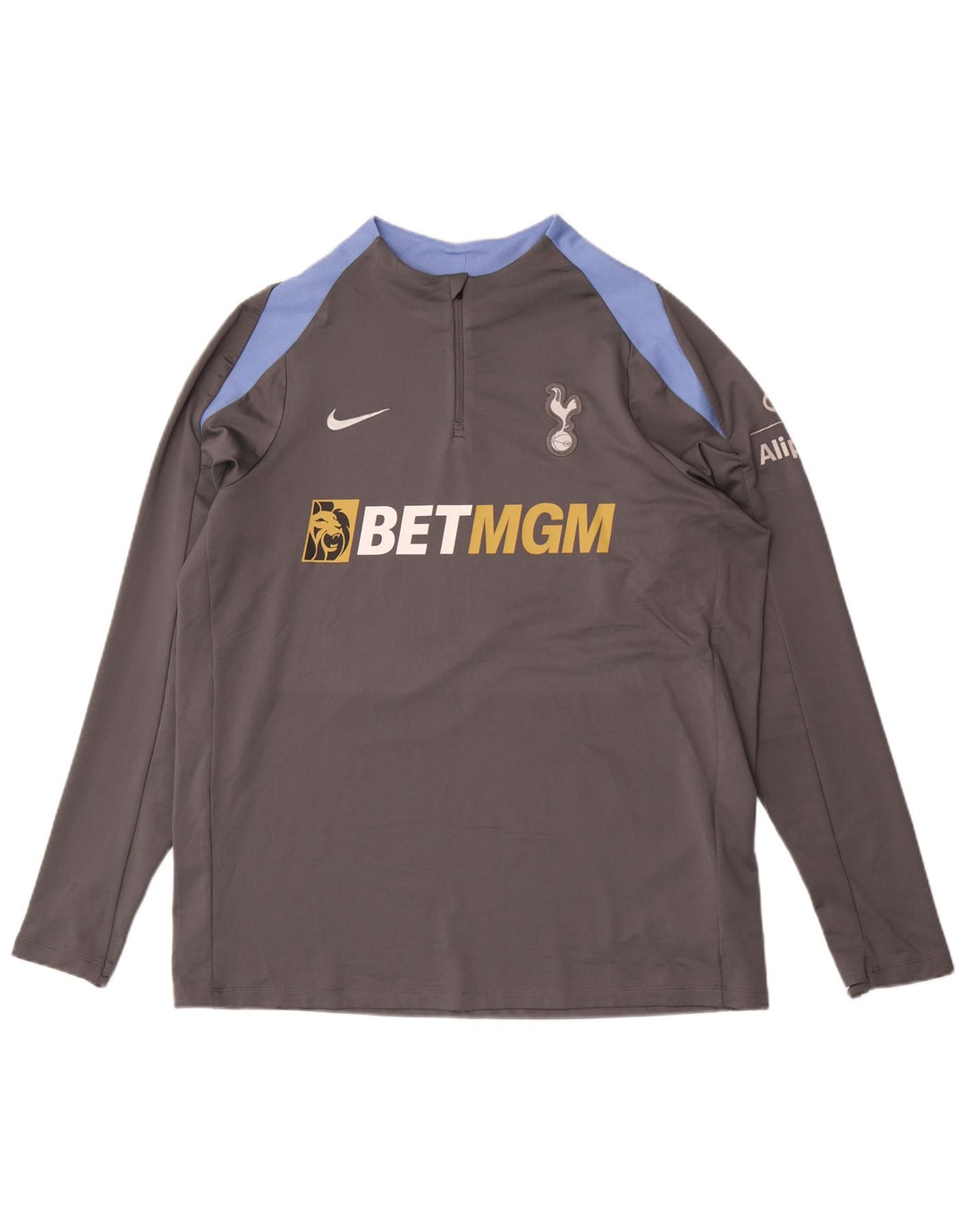 Top de trening cu pulover grafic Nike Tottenham Hotspur pentru bărbați, XL, gri