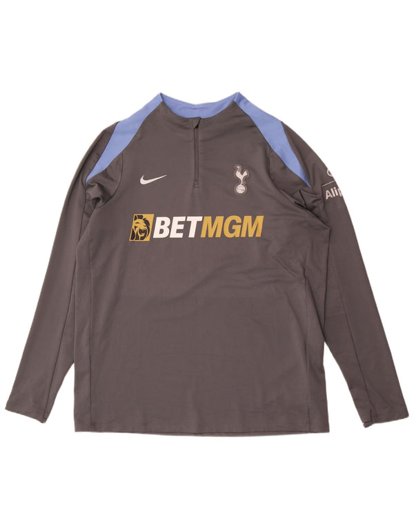 Top de trening cu pulover grafic Nike Tottenham Hotspur pentru bărbați, XL, gri