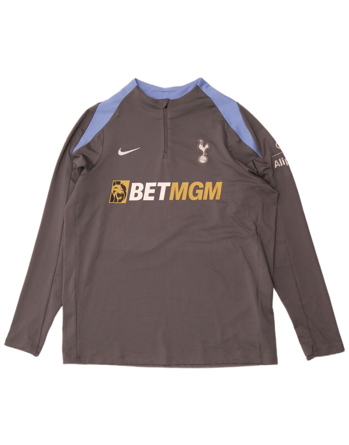 Top de trening cu pulover grafic Nike Tottenham Hotspur pentru bărbați, XL, gri