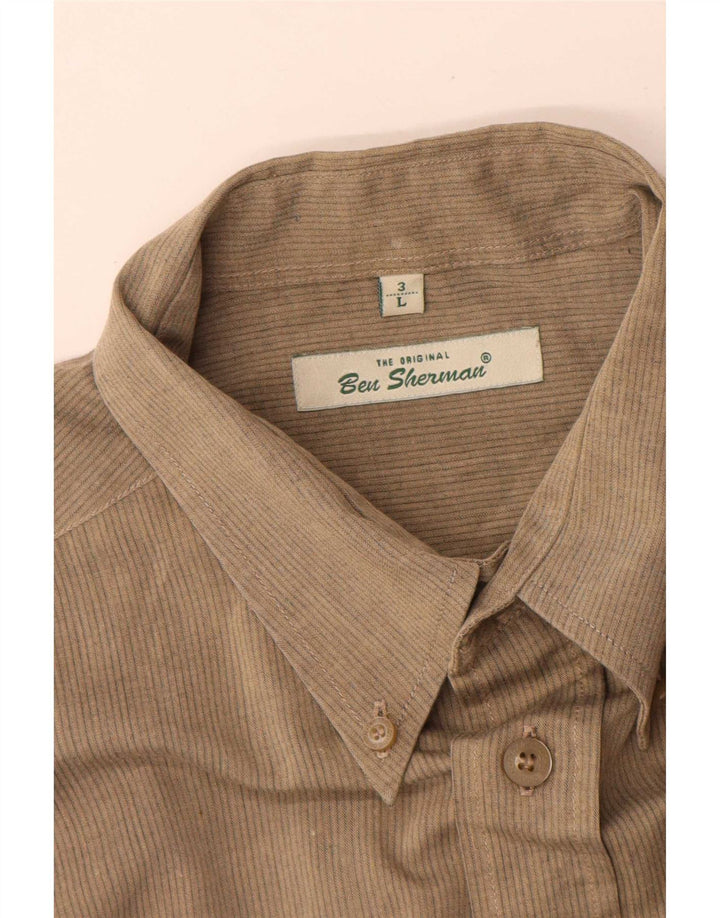 Cămașă pentru bărbați Ben Sherman, mare, gri cu dungi