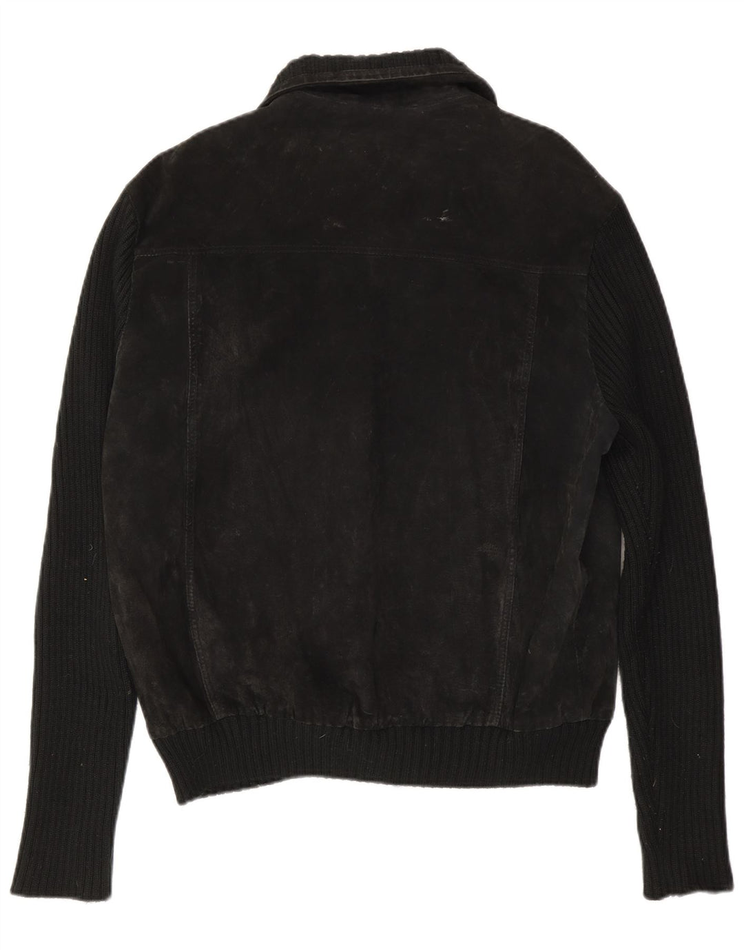 Bomber vintage pentru bărbați din piele intoarsa IT 54 2XL negru