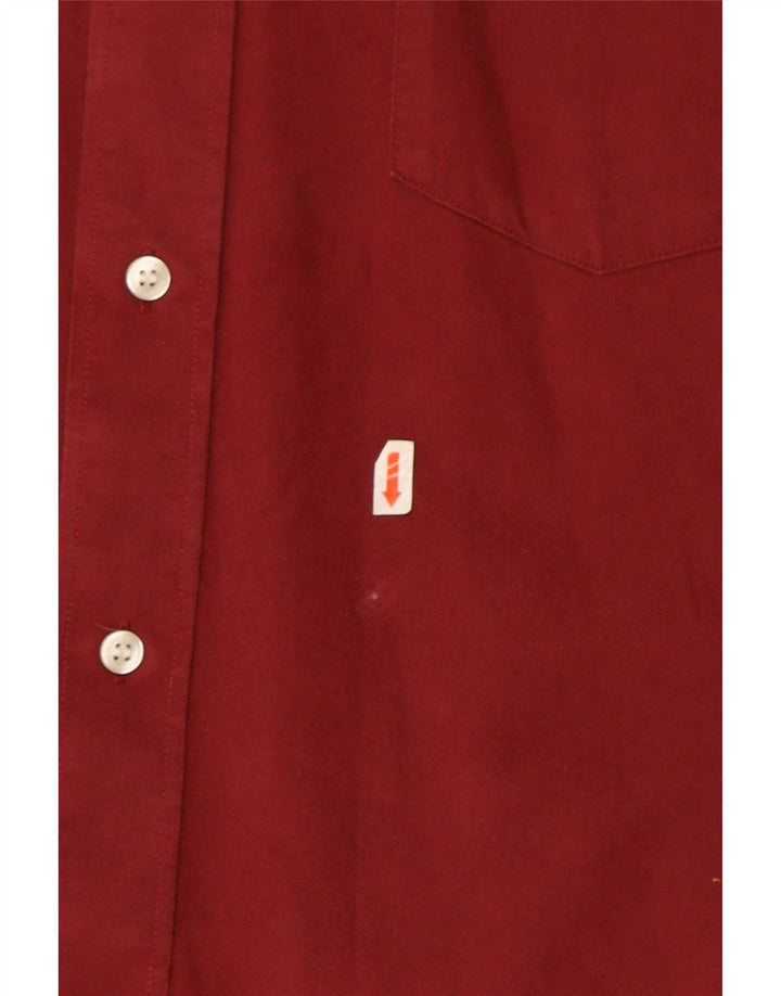 Cămașă cu mânecă scurtă Fred Perry pentru bărbați, bumbac maro