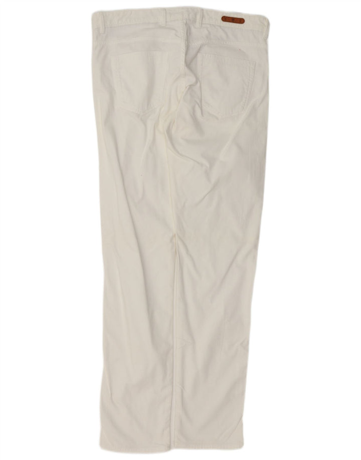 Massimo Dutti Pantaloni casual Slim Fit pentru bărbați EU 42 Large W32 L34 Alb