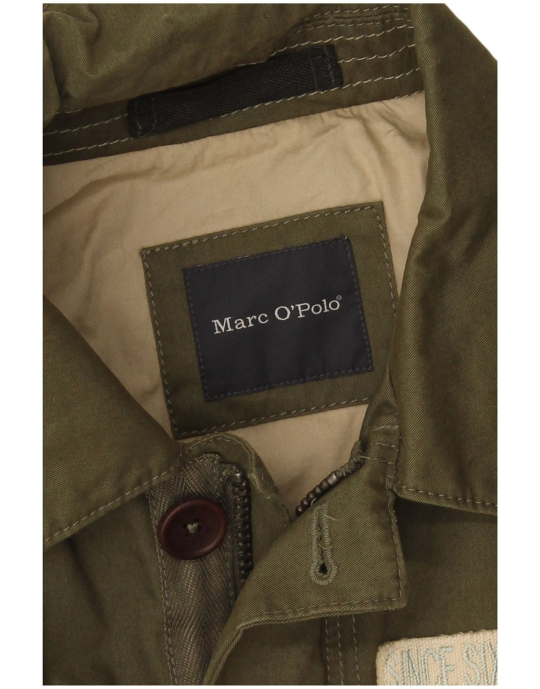Jachetă militară pentru bărbați Marc O'Polo UK 36 Small Green Army