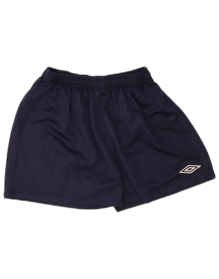 UMBRO Womens Sport Shorts IT 38 XS  Navy Blue Polyester