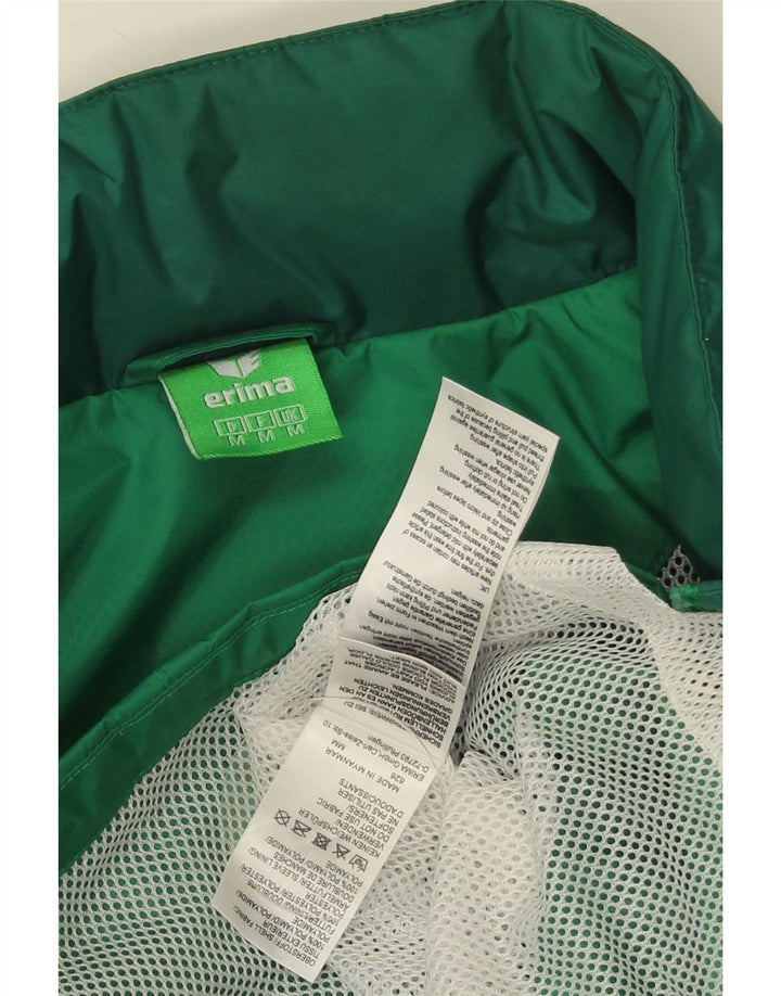 Jachetă de ploaie cu glugă Erima pentru bărbați UK 38 Medium Green Colorblock Poliamidă