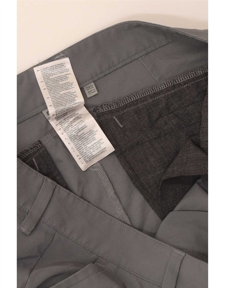 Pantaloni chino slim pentru bărbați Adidas W32 L29 poliester gri