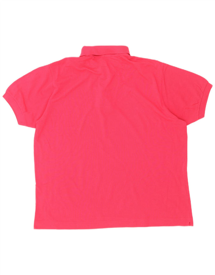 Tricou polo pentru bărbați Lacoste Mărimea 7 2XL Bumbac roz