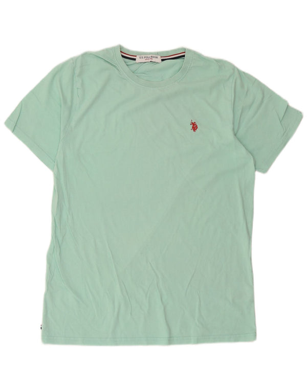 U.S. Polo Assn. Mens T-Shirt Top Medium Turquoise Cotton