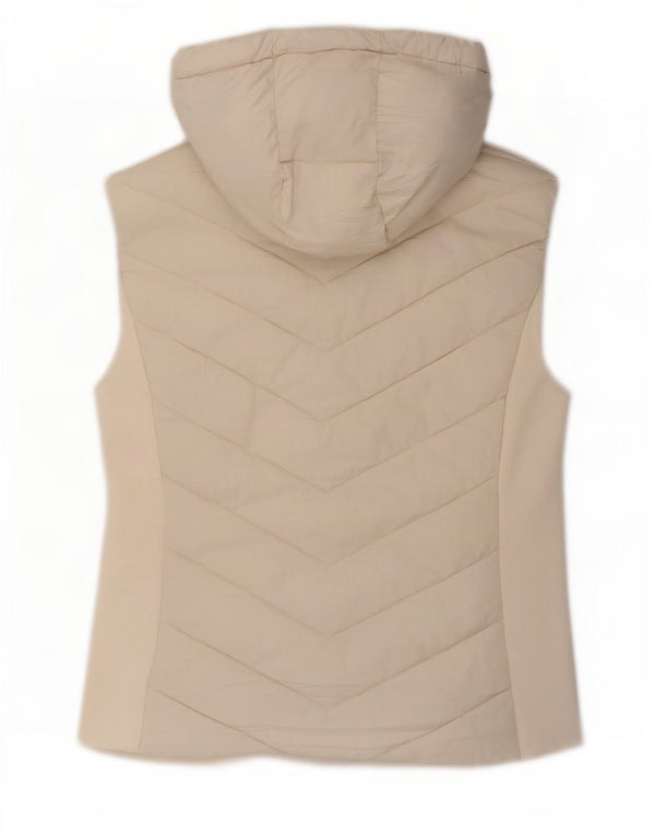 Gilet căptușit cu glugă Zara pentru femei UK 18 XL alb