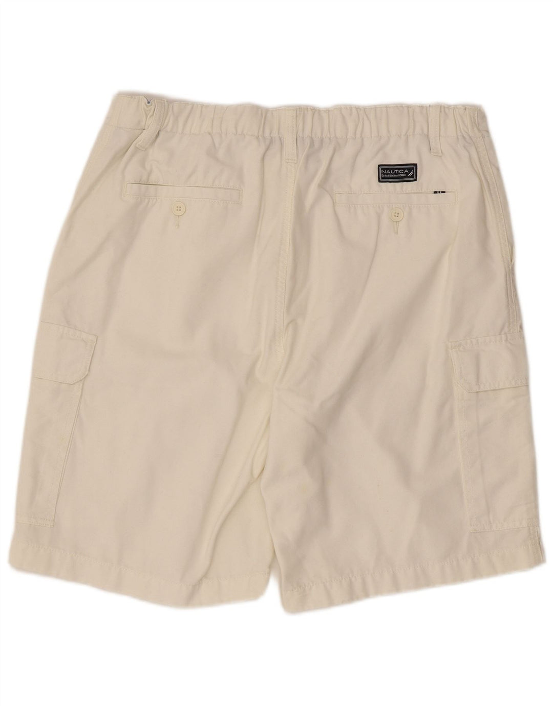 Pantaloni scurți cargo pentru bărbați Nautica W34, mare, alb, bumbac