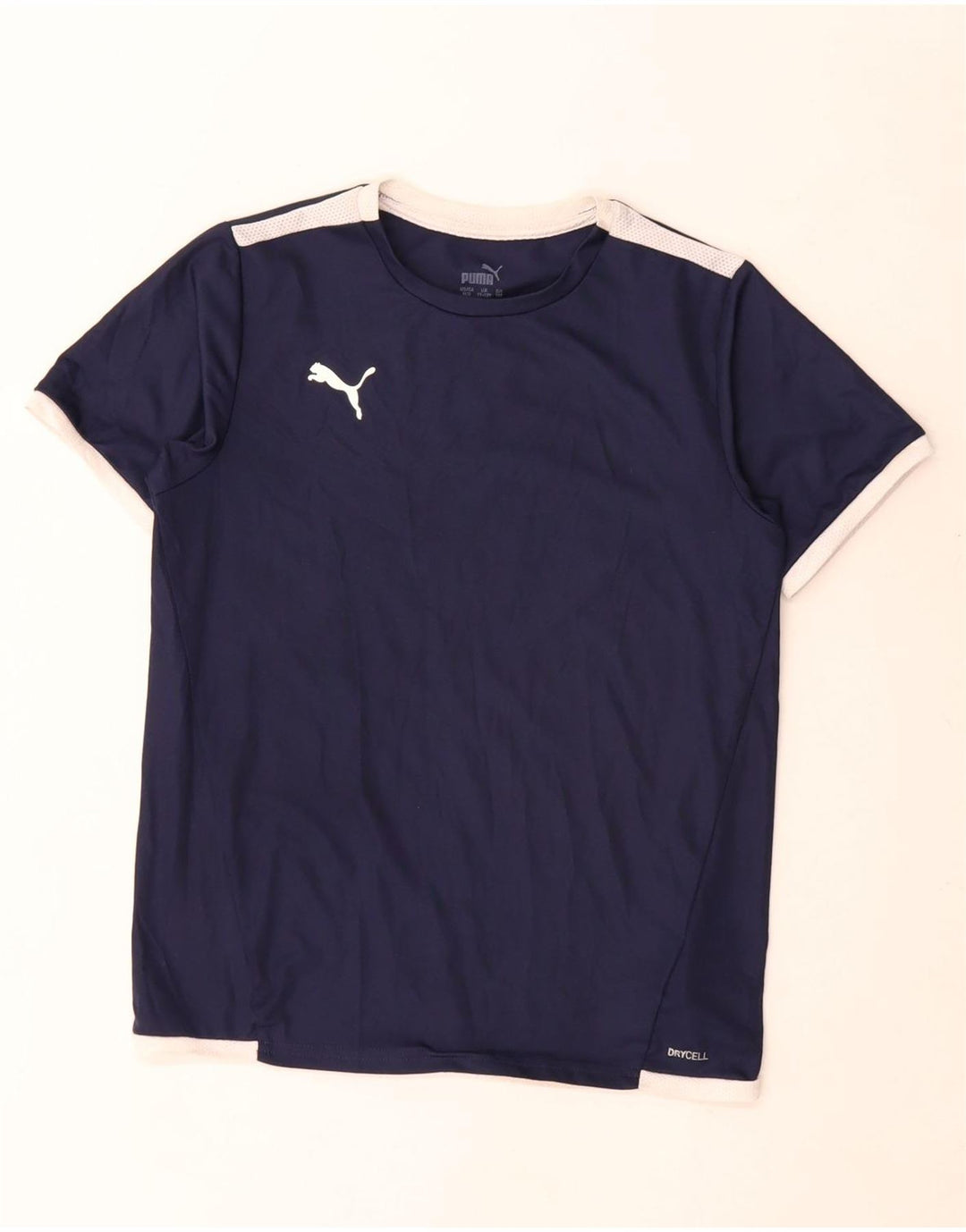 Tricou Puma Băieți Top 11-12 Ani Bleumarin Poliester Colorblock