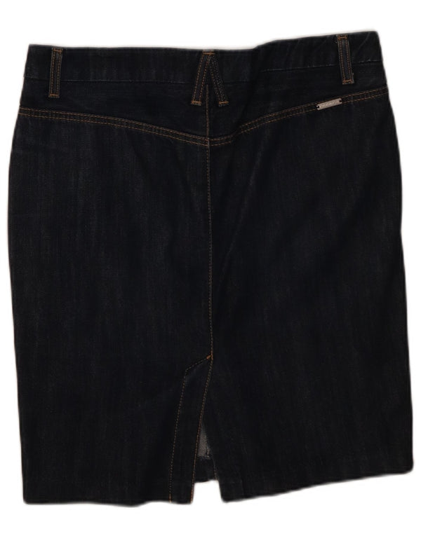 Fusta de blugi pentru femei Sisley IT 42 Medium W32 Bumbac bleumarin