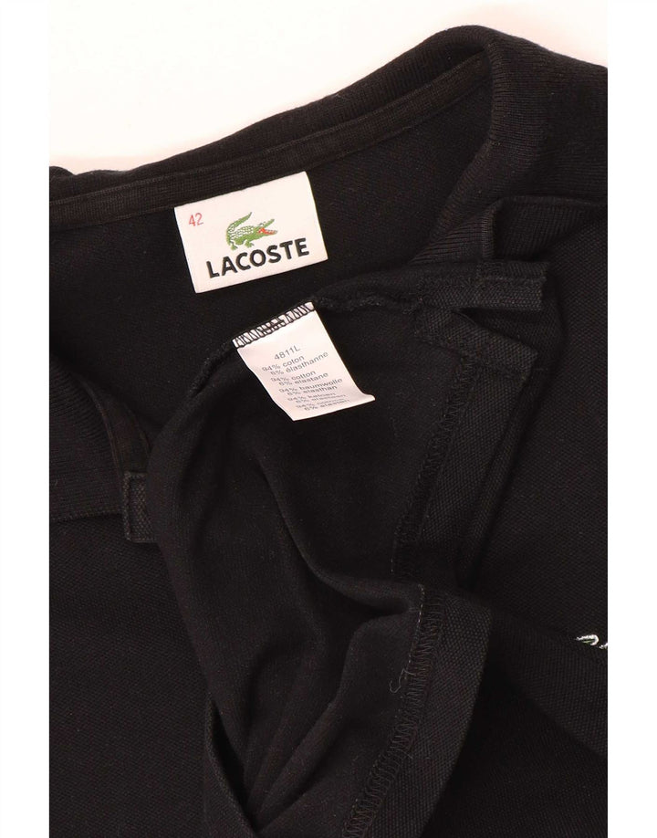 Tricou polo Lacoste pentru femei Mărimea 42 mare negru
