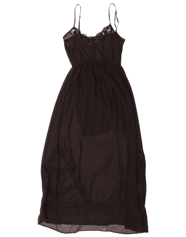Rochie Maxi pentru Damă Zara UK 10 Mic Negru Floral