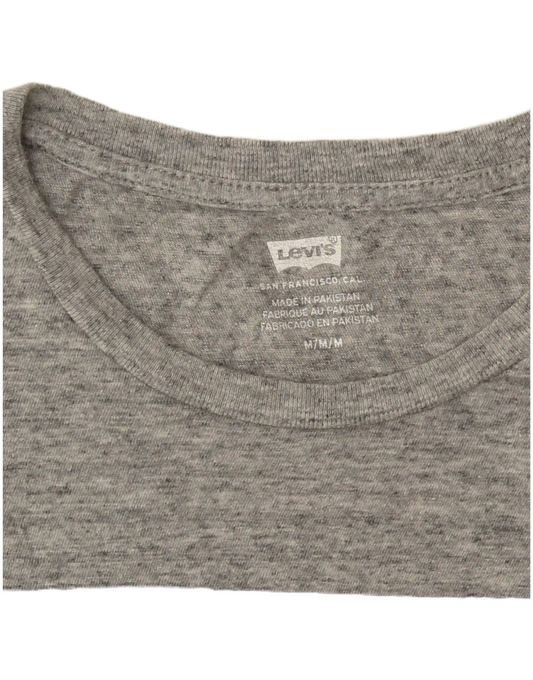 Tricou cu grafic Levi's pentru femei Top UK 14 Medium Grey Flecked Logo