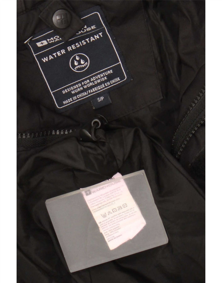 Jachetă de ploaie cu glugă pentru bărbați Mountain Warehouse UK 36 Poliester negru mic
