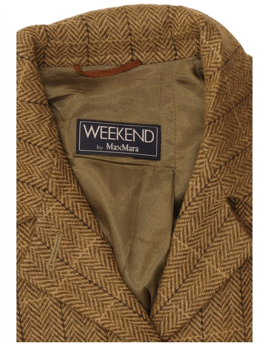 Jachetă Blazer de weekend pentru femei Max Mara UK 16 mare, maro, cu carouri clasice