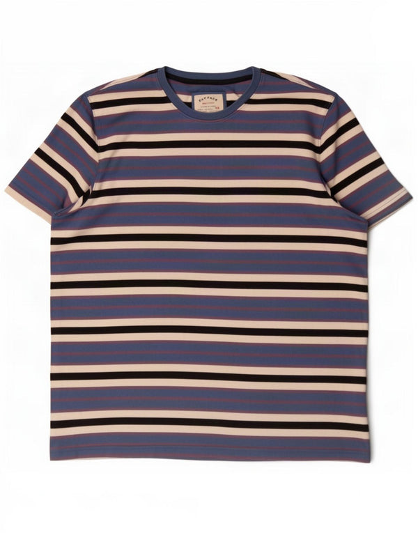 Tricou pentru bărbați Fat Face Top 2XL Bumbac cu dungi albastre