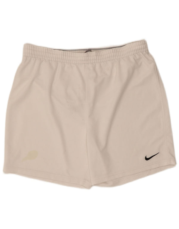 Pantaloni scurți sport Nike pentru bărbați Marea Britanie 34/36 Poliester alb mare