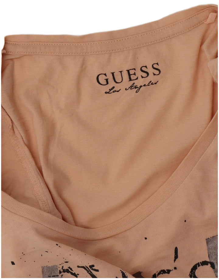 Tricou grafic Guess pentru femei Top UK 12 Medium Pink
