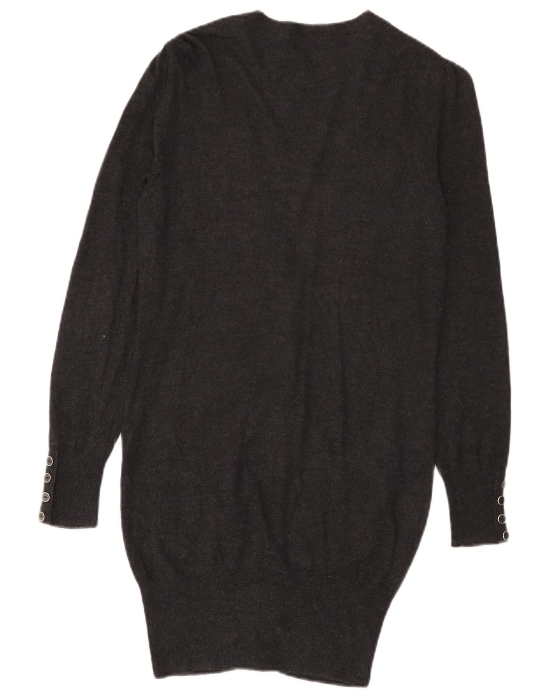 Pulover cardigan cu paragate pentru femei Marks & Spencer UK 8 mic, gri, viscoză