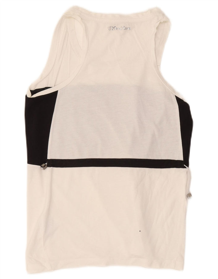 Vest Top pentru femei Max Mara UK 12 Medium White Colorblock