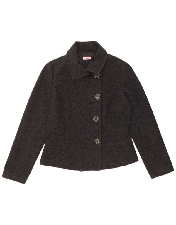 Blazer pentru femei Max & Co. Jachetă cu 4 nasturi UK 14 Medium Gri Pete