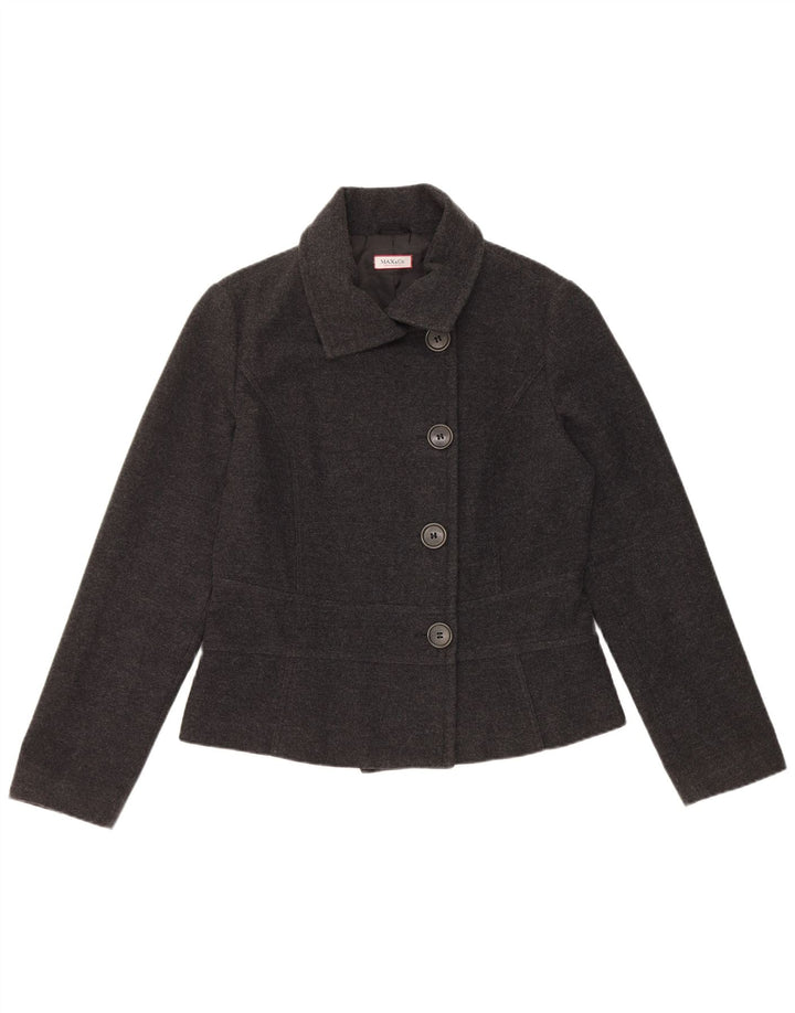 Blazer pentru femei Max & Co. Jachetă cu 4 nasturi UK 14 Medium Gri Pete