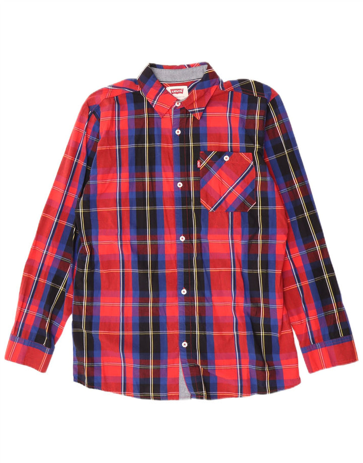 Cămașă Levi's Băieți 13-14 Ani XL Bumbac roșu Check