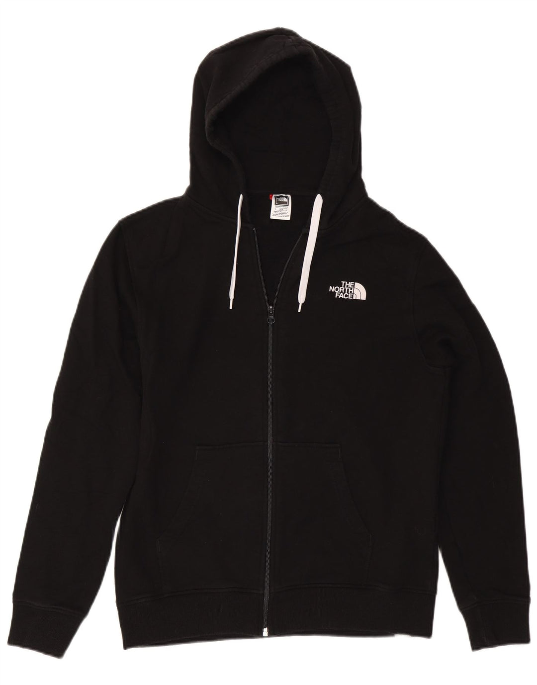Pulover pentru bărbați THE NORTH FACE, cu fermoar, bumbac mediu negru